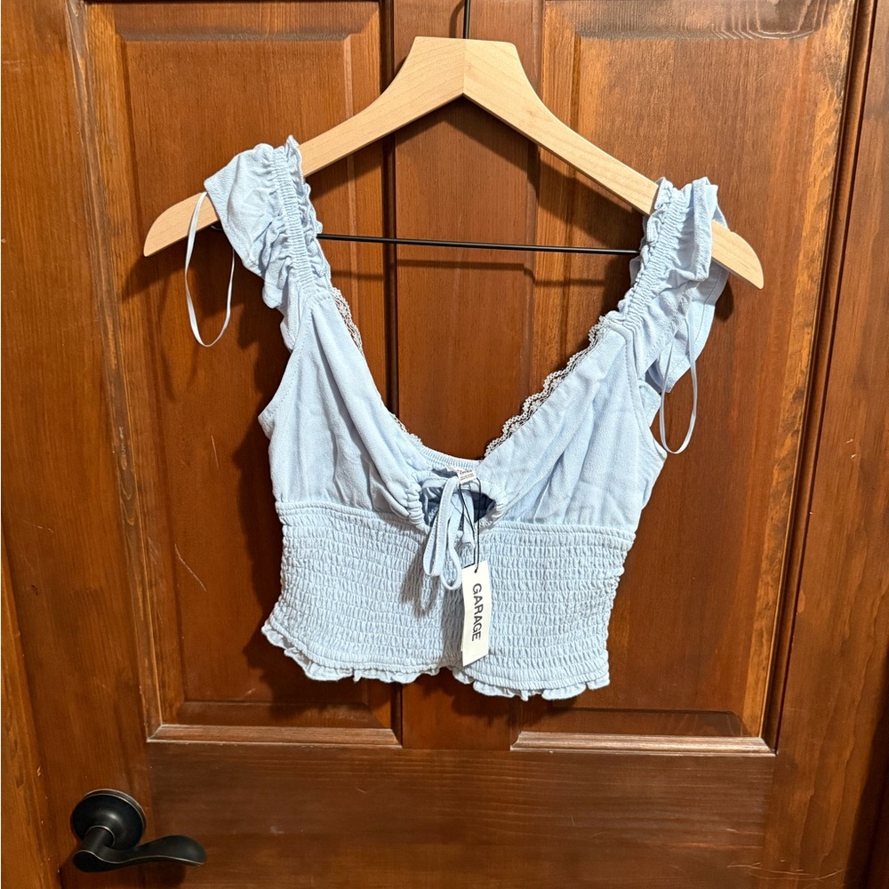 Garage Savannah Smocked Puff Sleeve Size XS - NWOT